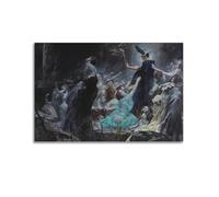 Souls on The Banks of The AcheronCover Poster Art Canvas Gift for Friends Or for Your Own Use Bedroom Living Room Decoration AestheticUnframe-style 12x18inch(30x45cm)