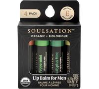 SOULSATION - Lip Balm for Men - 4 Flavours - Eucalyptus Mint, Peppermint, Citrus and Unscented