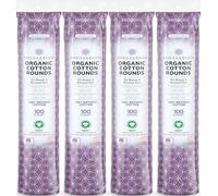 SoulSation Organic Cotton Rounds, 400 Count - Makeup Remover Pads for Face, Lint-Free