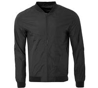 Soulstar Mens Mash Bomber Jacket Smart Casual Zip Up Long Sleeve 100% Polyester Black XXL
