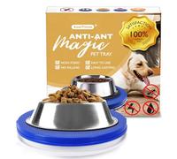 SoulThink® Ant Proof Cat Dog Bowl Tray - New Innovation Anti Ant Pet Food Dish Indoor No Chemical No Water Needed Different from Traditional Ant Trap (Royal Blue)