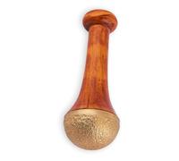 Soulvinee Bronze Kansa Natural Vatki Cup Ayurvedic Detox Foot Massager Relaxation And Deep Cleaning Ancient Indian Technique Ayurvedic Kansa Vatki Foot Massage,Brown Set 1