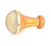 Soulvinee Bronze Kansa Natural Vatki Cup, Wooden Handle Ayurvedic Detox Manual Foot Massager for Relaxation and Deep Cleaning Ancient Indian Technique Ayurvedic Vatki Foot Massage, Natural