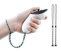 SOULWIT 1 Pair Upgraded Replacement Wrist Straps for Oculus Quest3/Quest 3, Durable & Adjustable Controller Hand Straps for Meta Quest3S/Quest 3S, Easy DIY Installation - Black&White