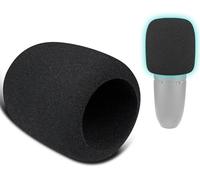 SOULWIT 2Pcs Microphones Pop Filter for AKG P120/P220/P420 Condenser, Protective Mic Cover Windscreen Foam - Black