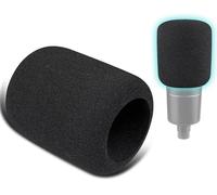 SOULWIT 2Pcs Microphones Pop Filter for Audio-Technica ATH AT2020/AT2050/AT4040 Cardioid Condenser, Protective Mic Cover Windscreen Foam - Black
