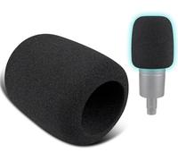 SOULWIT 2Pcs Microphones Pop Filter for Audio-Technica ATH AT2035 Cardioid Condenser, Protective Mic Cover Windscreen Foam - Black