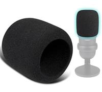 SOULWIT 2Pcs Microphones Pop Filter for HyperX SoloCast, Protective Mic Cover Windscreen Foam - Black