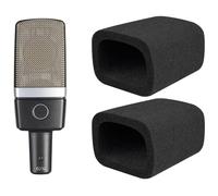 SOULWIT 2Pcs Pop Filter for AKG C214(C214d1) - Black