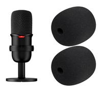 SOULWIT 2Pcs Pop Filter for HyperX SoloCast - Black