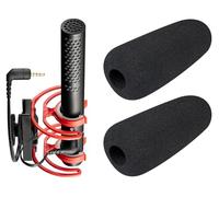 SOULWIT 2Pcs Pop Filter for RØDE(Rode) VideoMic NTG Microphone - Black