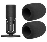SOULWIT 2Pcs Pop Filter for Sennheiser Profile USB Microphones - Black