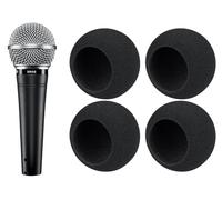 SOULWIT 4Pcs Pop Filter for Shure SM48/PGA48/PGA58 - Black