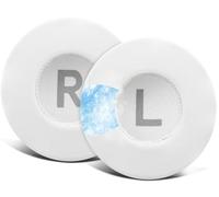 SOULWIT 70mm Cooling Gel Earpads Cushions Replacement for Jabra Move/Elite 25h Wireless On-Ear Headphones, Ear Pads with High-Density Noise Isolation Foam - White