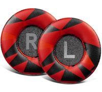 SOULWIT 70mm Earpads Cushions Replacement for Jabra Move/Elite 25h Wireless On-Ear Headphones, Ear Pads with Softer Protein Leather, High-Density Noise Isolation Foam - Red Storm