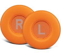 SOULWIT 70mm Earpads Replacement for Jabra Move/Elite 25h Wireless On-Ear Headphones, Ear Pads Cushions with Soft Protein Leather, High-Density Noise Isolation Foam - Orange
