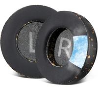 SOULWIT 80mm Cooling Gel Earpads Replacement for AKG Pro Audio K175 Headphones, Ear Pads Cushions with Ice Silk Fabric, Noise Isolation Foam - Black Gold