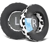 SOULWIT 90mm Cooling Gel Earpads Replacement for JBL Synchros E50 E50BT S500 S700 Wireless Headphones, Ear Pads Cushions with Noise Isolation Foam - Snow Leopard