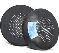 SOULWIT Cooling Ear Cushions for Jabra Evolve 65/20/30/40 - Black | Not fit Evolve2 (65/40), Earpads for Evolve (65UC/65MS),(20SE/20UC/20MS),(30US/30II),(40UC/40MS) On-ear Headphones