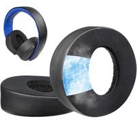 SOULWIT Cooling Gel Ear Pads Cushions for Sony Gold Wireless Playstation PS4 Headset, Replacement Earpads for 2014 Version, Headphone Model CECHYA-0083 (Black)