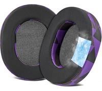 SOULWIT Cooling Gel Ear Pads Cushions Replacement for SteelSeries Arctis 1/Arctis 3/Arctis 5/Arctis 7/Arctis 9X/Arctis Pro/Arctis Prime Headset, Earpads with Noise Isolation Foam (Purple Black)