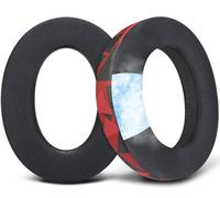 SOULWIT Cooling Gel Ear Pads for Sennheiser HD599/HD598/SE/CS/SR/HD595/HD569/HD560S/Game Zero/G4ME Zero, Earpads Cushions for PC37X/PC38X/PC350/PXC350/PXE350/PC360/HD380/HD380-Pro - Red Storm