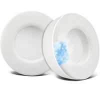 SOULWIT Cooling Gel Ear Pads Replacement for Corsair Virtuoso RGB Wireless XT SE Gaming Headset, Earpads Cushions with High-Density Noise Isolation Foam, Added Thickness - White