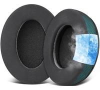 SOULWIT Cooling Gel Earpads for HyperX Cloud 2/3/1/Alpha/Flight/Stinger/Stinger2/Core/Pro, CloudX Stinger/Flight Series Headset - Dark Green