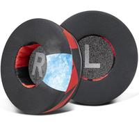 SOULWIT Cooling Gel Earpads Replacement for Logitech H390 H600 H609 H760 Wireless Headphones, Ear Pads Cushions with Noise Isolation Foam, Added Thickness - Red Storm