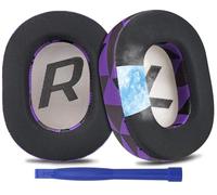 SOULWIT Cooling Gel Earpads Replacement for Plantronics BackBeat Pro 2, Voyager 8200 UC Headphones, Ear Pads Cushions with High-Density Noise Isolation Foam (Purple Black)