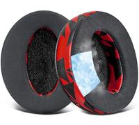SOULWIT Cooling Gel Earpads Replacement for Sennheiser HD 4.50BT/HD 4.50BTNC/HD4.50SE/HD4.40BT/HD4.30G/HD4.20S/HD458BT/HD 450/HD450BT/HD400S/HD350BT/Adapt 360(MB 360 UC)/Adapt 361 - Red Storm