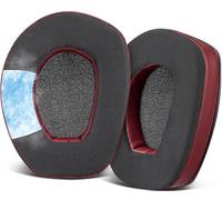 SOULWIT Cooling-Gel Earpads Replacement for Sennheiser RS165/TR165/RS175/TR175/RS185/TR185/RS195/TR195(RS/TR 175 185 195 RF), Ear Pads Cushions for HDR165/HDR175/HDR185/HDR195(HDR 195RF) - Burgundy