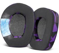 SOULWIT Cooling-Gel Earpads Replacement for Sennheiser RS165/TR165/RS175/TR175/RS185/TR185/RS195/TR195(RS/TR 175 185 195RF), Ear Pads Cushions for HDR165/HDR175/HDR185/HDR195(HDR 195RF) - Purple Black