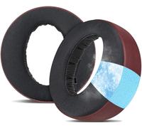 SOULWIT Cooling Gel Earpads Replacement for Sony Playstation 5 Pulse PS5 3D Wireless Headset, Ear Pads Cushions with Noise Isolation Foam - Burgundy