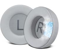 SOULWIT Cooling Gel Professional Replacement Earpads Cushions for AKG K701, K702, Q701, Q702, K601, K612, K712 Headphones, Ear Pads with Ice Silk Fabric, High-Density Foam - Grey