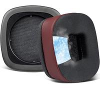 SOULWIT Cooling-Gel Replacement Ear Pads Cushions for Marshall Major I/II/III/IV Wireless/Wired Headphones, for Marshall Major 1/2/3/4 Headset, Earpads with Noise Isolation Foam - Burgundy