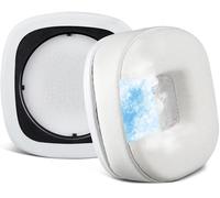 SOULWIT Cooling-Gel Replacement Ear Pads Cushions for Marshall Major I/II/III/IV Wireless/Wired Headphones, for Marshall Major 1/2/3/4 Headset, Earpads with Noise Isolation Foam - White