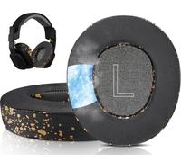 SOULWIT Cooling-Gel Replacement Earpads for Astro A10 Gen 2 Wired Headset, Ear Pads Cushions with Durable Ice Silk Fabric, Comfort Noise Isolation Foam - Black Gold