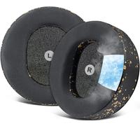 SOULWIT Cooling Gel Replacement Earpads for Audeze Maxwell (Do Not Fit Maxwell 2) Headphone, Ear Pads Cushions with Breathable Ice Silk Fabric, High-Density Noise Cancelling Foam - Black Gold