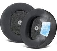 SOULWIT Cooling Gel Replacement Earpads for Audeze Maxwell Headphones, Ear Pads Cushions with Breathable Ice Silk Fabric, High-Density Noise Cancelling Foam - Black