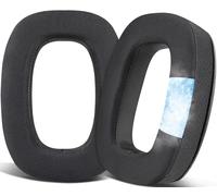 SOULWIT Cooling-Gel Replacement Earpads for Beyerdynamic DT100/DT102/DT108/DT109/DT150/DT190 Headphones, Ear Pads Cushions with Ice Silk Fabric, Noise Isolation Foam - Black