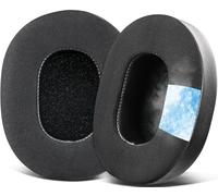 SOULWIT Cooling-Gel Replacement Earpads for Skullcandy Hesh 3/ANC/Evo & Crusher Wireless/540/ANC/Evo & Venue ANC Over-Ear Headphones, Ear Pads Cushions with Ice Silk Fabric - Black