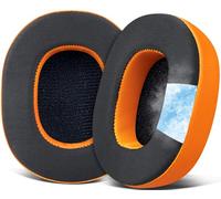 SOULWIT Cooling-Gel Replacement Earpads for Skullcandy Hesh 3/ANC/Evo & Crusher Wireless/540/ANC/Evo & Venue ANC Over-Ear Headphones, Ear Pads Cushions with Ice Silk Fabric - Orange