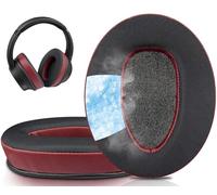 SOULWIT Cooling-Gel Replacement Earpads for Sony WH-CH700N (WHCH700N) & MDR-ZX780 (ZX780DC)/MDR-ZX770 (ZX770BN ZX770BT), Ear Pads Cushions for MDR-10R (10RNC 10RBT) Over-Ear Headphones - Burgundy