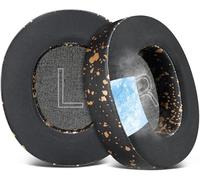 SOULWIT Cooling-Gel Replacement Earpads for Steelseries Arctis Nova Pro Wired, Nova 1/1X/1P/3/3P/3X/4/4P/4X/5/5P/5X/7/7X/7P Headphones, Ear Pads Cushions with Noise Isolation Foam - Black Gold