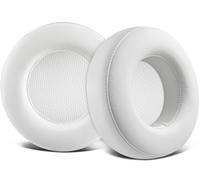 SOULWIT Ear Pads Replacement for Corsair Virtuoso RGB Wireless XT SE Gaming Headset, Earpads Cushions with Protein Leather, High-Density Noise Isolation Foam, Added Thickness - White