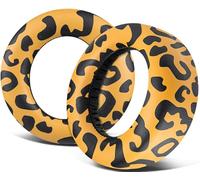 SOULWIT Earpads Cushions Replacement for Sony PlayStation 5 Pulse PS5 3D Wireless Headset, Ear Pads Cushions with Soft Protein Leather, Noise Isolation Foam - Tiger Stripes