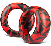 SOULWIT Earpads Cushions Replacement for Sony PlayStation PS5 Pulse Elite Wireless Headset, Ear Pads Cushions with Soft Protein Leather, Noise Isolation Foam - Red Storm