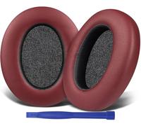SOULWIT Earpads Cushions Replacement for Sony WH-XB910 XB910N Extra Bass Noise Cancelling Headphones, for Sony WHXB910N Headset, Ear Pads with Soft Protein Leather, Noise Isolation Foam - Burgundy
