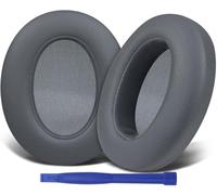 SOULWIT Earpads Cushions Replacement for Sony WH-XB910 XB910N Extra Bass Noise Cancelling Headphones, for Sony WHXB910N Headset, Ear Pads with Soft Protein Leather, Noise Isolation Foam - Grey